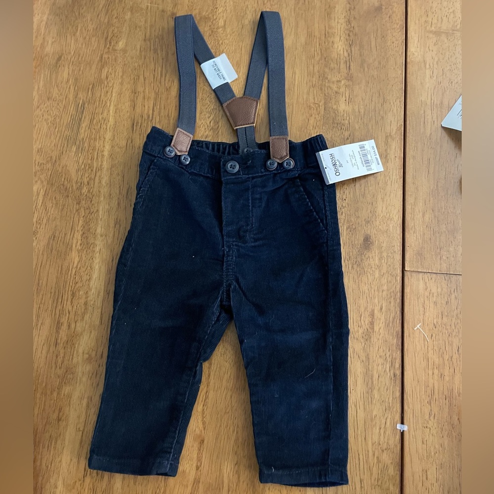 Oshkosh Bgosh corduroy pants with suspenders